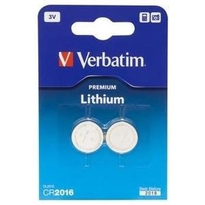 Verbatim - Batterie 2 x CR2016 Li (49934)