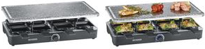 Severin 2378 Raclette 8 padelle nero (2378)