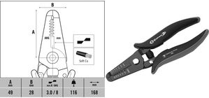 Spelafili C.K ESD Ecotronic T3895 6 coppie di taglienti preimpostate per spelare strisce più fini - 1 pezzo (T3895)