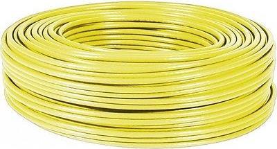 Dexlan Patchkabel, Cat 6A EIA/TIA, F/UTP, gelb, 100 m Ring Gesamtgeschirmtes halogenfreies Patchkabel für Netzwerke (611944)