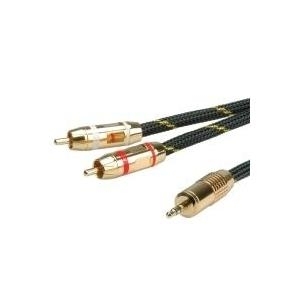 Roline Gold - Audiokabel - stereo mini jack (M) bis RCA (M) - 10 m