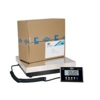 WEDO Elektronische Paketwaage Paket 50, Tragkraft: 50 kg Wiegeteller aus rostfreiem Stahl, Tastatur-/Gewichtsanzeige (50 775020)