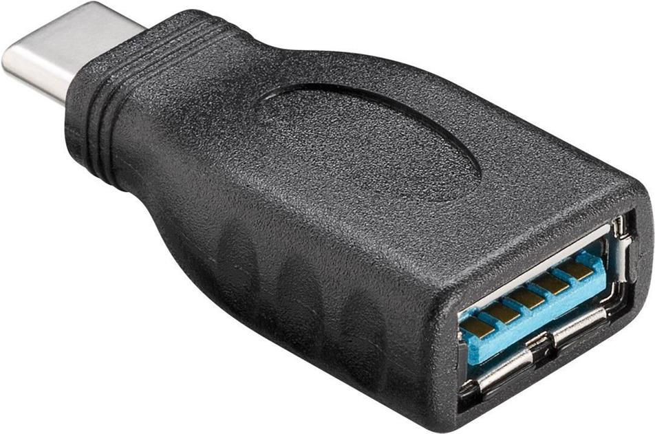 Goobay 45395 adattatore per inversione del genere dei cavi USB-C USB-A Nero (USB 3.0 SuperSpeed adaptor, black - US)