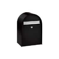 Burg Wächter Großraum-Briefkasten Nordic 680, schwarz aus verzinktem Stahl, Einwurf Format DIN C4, hochwertig (Nordic 680 S)