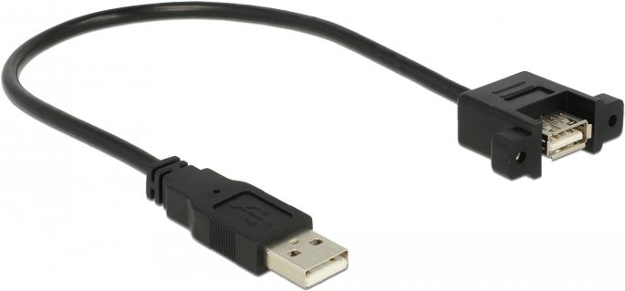 DeLOCK 85462 cavo USB 025 m USB 2.0 USB A Nero (Delock - USB forlngerkabel - USB til)