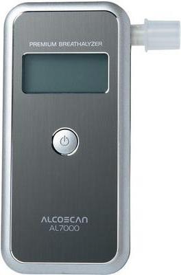 ACE Alkoholtester AL7000 Silber Messbereich Alkohol (max.)=4  auswechselbarer Sensor, inkl. Display (107045)