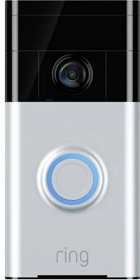 Ring Video Doorbell - Türklingel-Kamera - kabellos - 802.11b/g/n - 2.4 Ghz - matt vernickelt