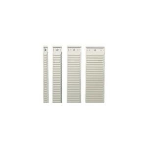 Nobo Pannelli in metallo con schede a T 32 slot dimensione 4 (Nobo 1900394 T-Card Metal Panel Size 3 with 32 Slots)