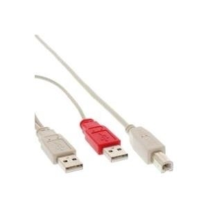 Cavo di collegamento a Y USB 2.0 - 2x connettore A a connettore B - 1,0 m