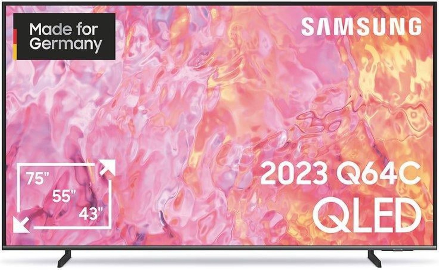 Samsung GQ43Q64CAUXZG Fernseher 109,2 cm (43") 4K Ultra HD Smart-TV WLAN Schwarz (GQ43Q64CAUXZG)