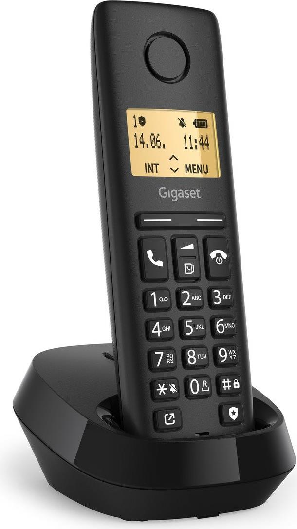 Telefono cordless Gigaset PURE 100 nero Int.Ware