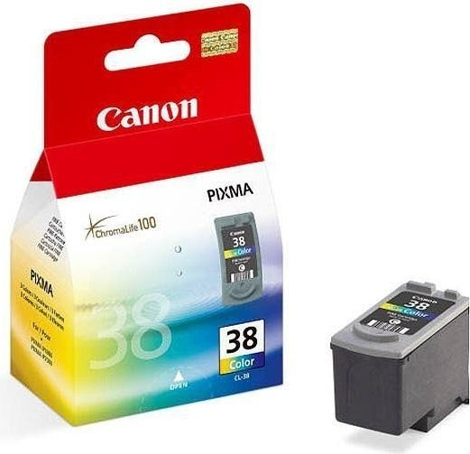 Canon CL-38 - 9 ml - Farbe (Cyan, Magenta, Gelb) - Original - Blisterverpackung - Tintenbehälter - für PIXMA iP1800, iP1900, iP2500, iP2600, MP140, MP190, MP210, MP220, MP470, MX300, MX310