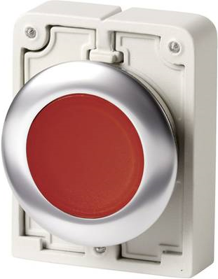 Eaton Drucktaster flach, rund, verchromt Rot M30C-FDL-R 1 St. (182926)