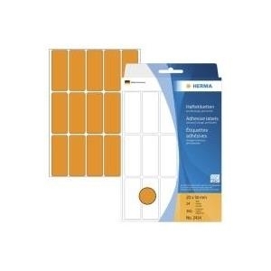 HERMA - Permanentklebeetiketten - Luminous Orange - 20 x 50 mm 360 Etikett(en) (24 Bogen x 15) (2414)