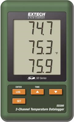 EXTECH SD200 Temperatur-Datenlogger, Messschreiber -100 bis +1300 °C (SD200)