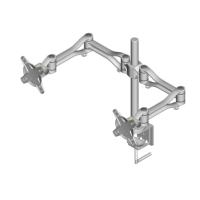 NewStar FPMA-D1030D - Befestigungskit (Spannbefestigung für Tisch, 2 Gelenkarme) für LCD-Display - Silber - Bildschirmgröße: 25,4 - 61cm (10 - 61,00cm (24)) - Montageschnittstelle: 100 x 100 mm, 75 x 75 mm (FPMA-D1030D)