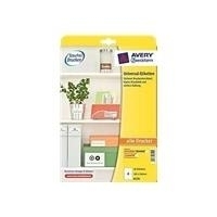 Avery Zweckform Universal - Etiketten - weiß - A6 (105 x 148 mm) - 40 Etikett(en) (10 Bogen x 4) - (6124)