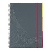 AVERY Zweckform Notizbuch Notizio, DIN A4, kariert, PP 90 Blatt, Spiralbindung, 90 g/qm satiniertes Papier (7017)