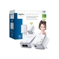 Devolo dLAN 500 WiFi - Starter Kit - Bridge - HomePlug AV (HPAV) - 802,11b/g/n - an Wandsteckdose anschließbar (Packung von 2) (500STARTERKIT)