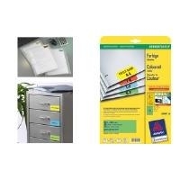 Avery L6035 - Permanentklebeetiketten - Gelb - 33,9 x 63,5 mm - 480 Etikett(en) (20 Bogen x 24) (L6035-20)