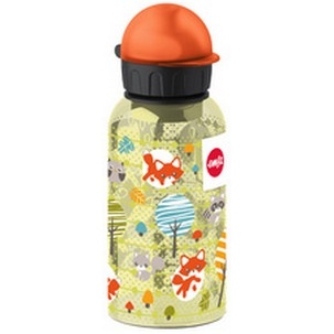 emsa KIDS Trinkflasche, 0,4 Liter, Motiv: Fuchs komplett spülmaschinengeeignet, Deckel zerlegbar, aus - 1 Stück (518124)