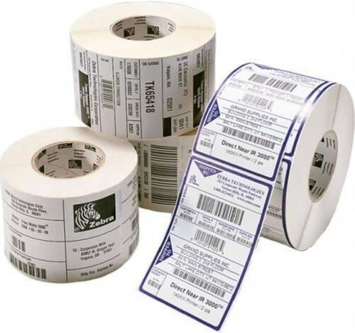 Zebra LAB-RL-DT-PAP-101.6X127MM Bianco Etichetta per stampante autoadesiva (Z-PERF 1000D 102X127MM UNCOATED - PERM ADH 76MM 6/B