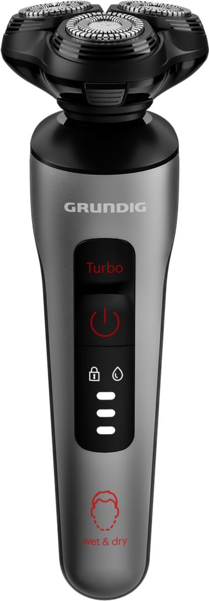 Grundig MS 8130 CA/Batteria Bagnato e secco Nero Grigio Rosso