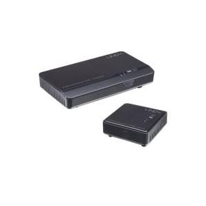 Lindy Wireless HDMI Extender (Transmitter and Receiver units) - Drahtlose Video-/Audio-/Infrarot-Erweiterung - bis zu 20 m - mit Fernbedienung (38125)