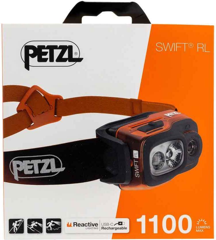 Petzl E095BB01 SWIFT RL lampada frontale, arancione