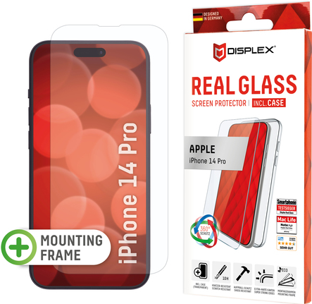 DISPLEX REAL GLASS + CASE - IPHONE 14 PRO