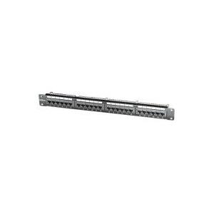 ROLINE Kat.5e 48,30cm (19)-Panel, 24 Ports, UTP, schwarz (26.11.0349)