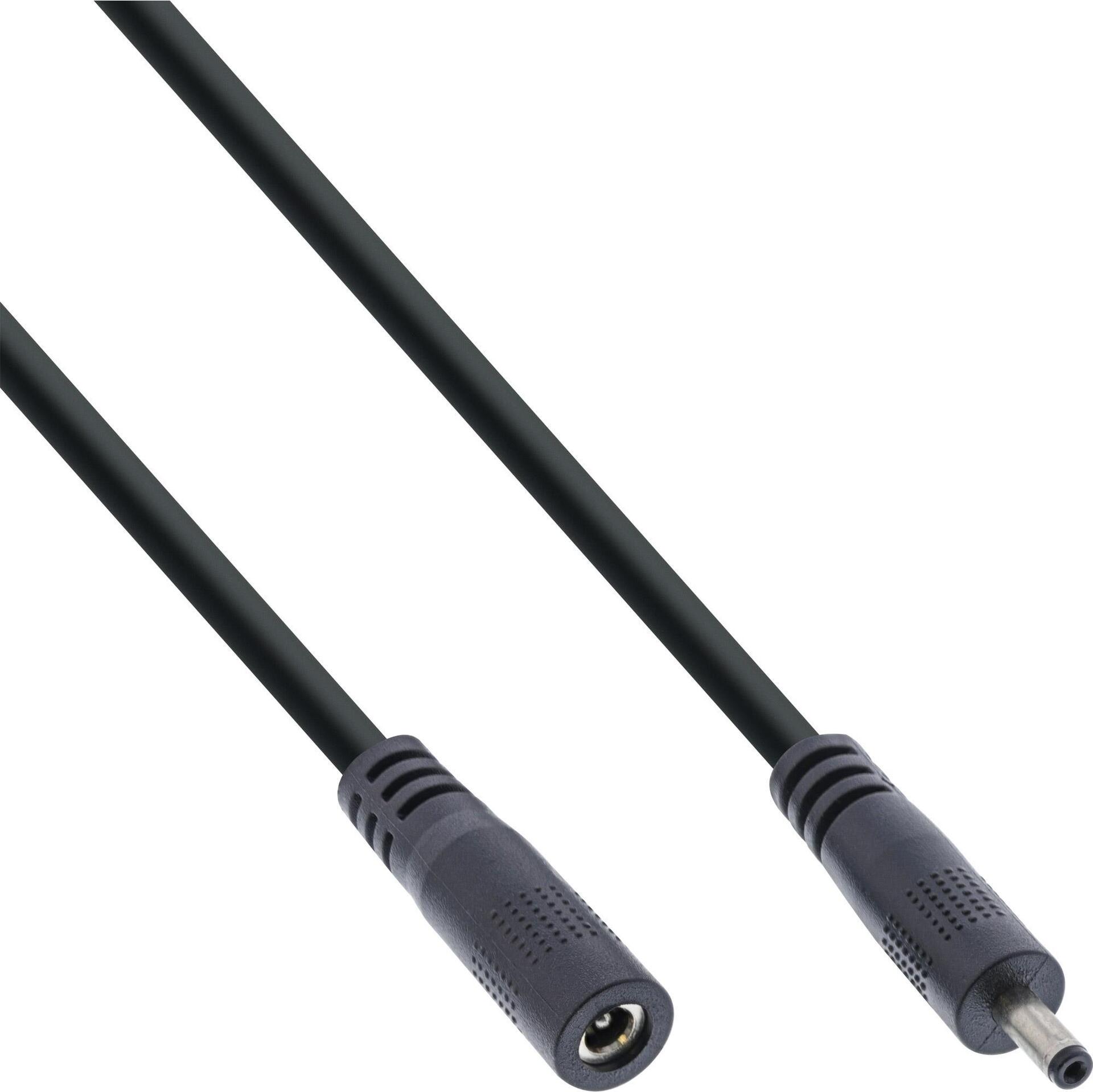 Cavo prolunga DC - Presa DC 3,5x1,35mm - AWG 18 - nero 3m