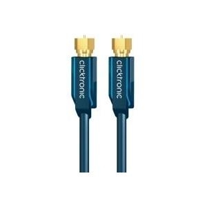 ClickTronic Casual Series CLICK C - HF-Kabel - F-Stecker (M) bis F-Stecker (M) - 5 m - doppelt abgeschirmtes Koaxialkabel