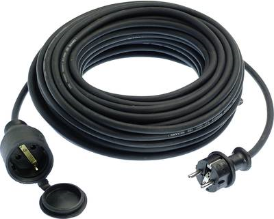 as - Schwabe 60305 Strom Verlängerungskabel Schwarz 5 m (60305)