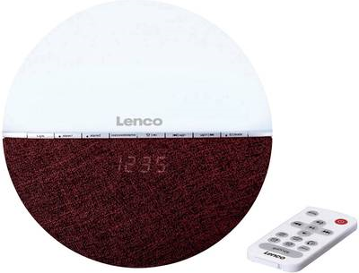 Lenco CRW-4BG UKW Radiowecker Bluetooth® Stimmungslicht Rot (CRW-4BY)