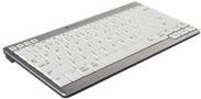 BakkerElkhuizen UltraBoard 950 Wireless tastiera Bluetooth QWERTZ Tedesco Grigio chiaro, Bianco