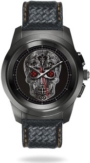 MyKronoz Smartwatch ZETIME PREMIUM REGULAR Gehäusefarbe: Titanium Farbe (Armband): Schwarz (7640158013007)
