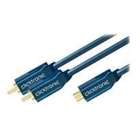 ClickTronic Casual Series - Audio-Splitter - RCA (W) bis RCA x 2 (M) - 10 cm - Doppelisolierung