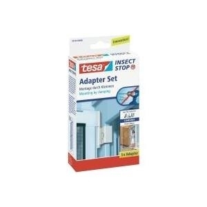 tesa® Fliegengitter Comfort Adapter für Alu-Rahmen Weiß Insektenvertreiber und -fänger 55193-00 Adapter Alu-Rahmen (55193-00)