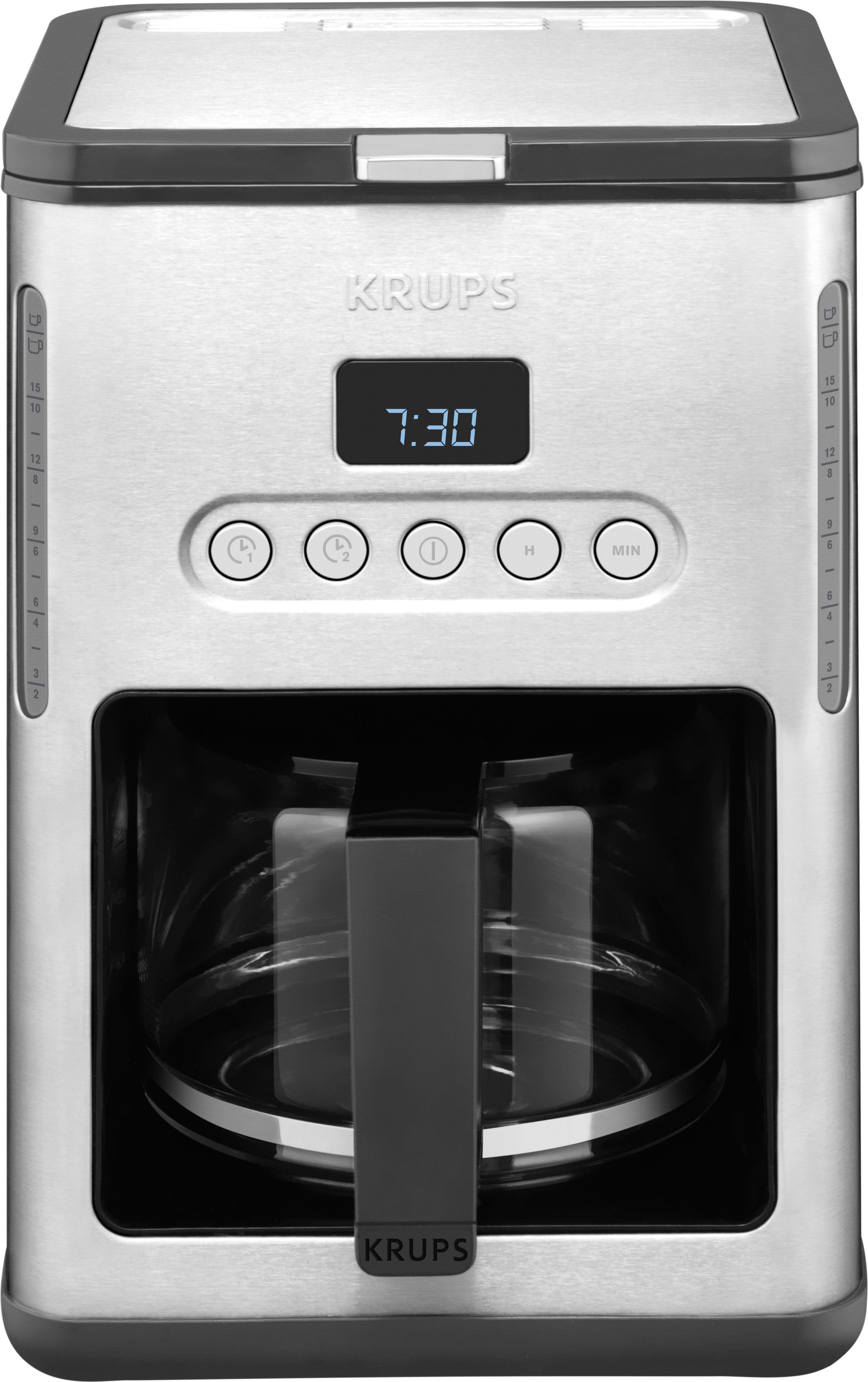 Krups Control Line KM442D - Kaffeemaschine - 15 Tassen - rostfreier Edelstahl