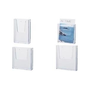 Wand-Prospekthalter, 1/3 DIN A4, transparent Material: Polysterol, Fachtiefe: 30 mm, mit Löchern zur - 1 Stück (H2350002) Wand-Prospekthalter, 1/3 DIN A4, transparent Material: Polysterol, Fachtiefe: 30 mm, mit Löchern zur - 1 Stück (H2350002)