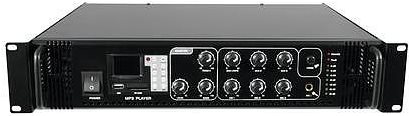 Omnitronic MP-60P - amplificatore mixer - con alimentatore - 6 canali - 60 watt - montabile su rack