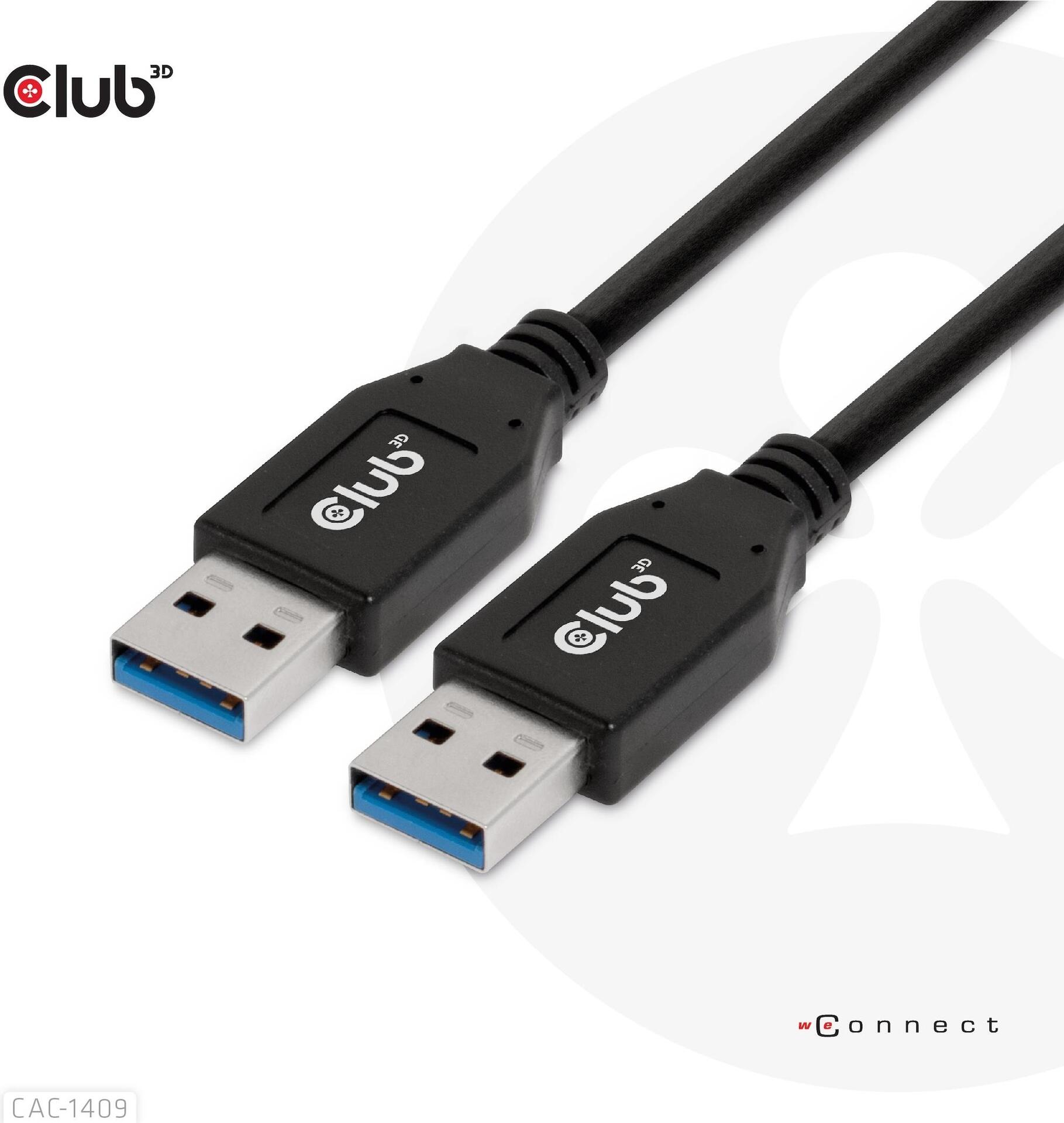 CLUB3D CAC-1409 cavo USB USB 3.2 Gen 2 (3.1 Gen 2) 05 m USB A Nero