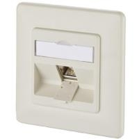 METZ CONNECT BTR IT CONNECT E-DAT modul 8(8) UP - Anschlussdose, unterputz - RJ-45 - Pearl White, RAL 1013 - 1 Anschluss (1309111001-E)
