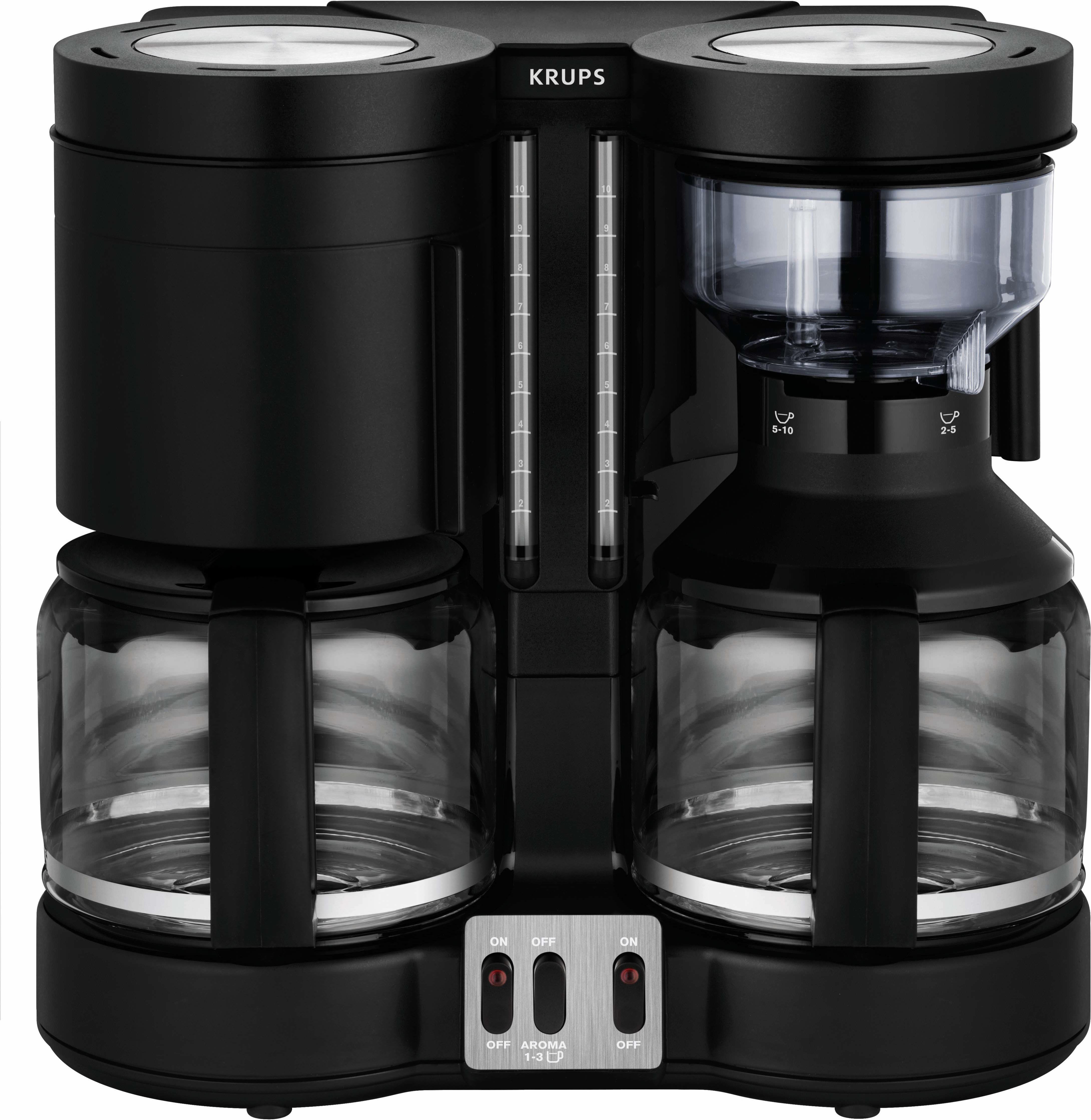Krups Duothek Plus Freistehend Manuell Filterkaffeemaschine 1l 10Tassen Schwarz (KM 8508)