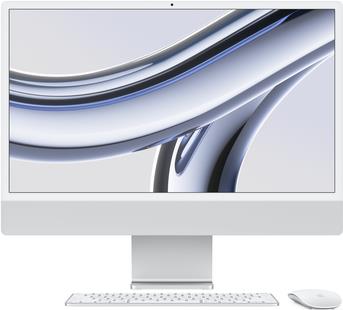 Apple iMac Apple M M3 597 cm 23.5 4480 x 2520 Pixel PC All-in-one 8 GB 256 GB SSD macOS Sonoma Wi-Fi 6E 802.11ax Argento (IMAC