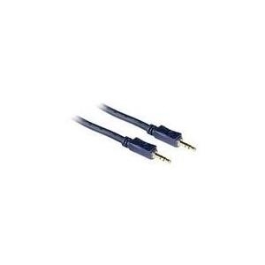 C2G Velocity - Audiokabel - 27 AWG - Mini-Phone Stereo 3,5 mm (M) - bis - Mini-Phone Stereo 3,5 mm (M) - 10,0m - abgeschirmt (80300)