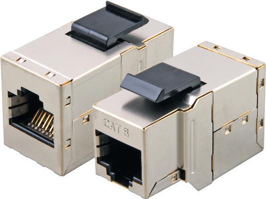Modular-Adapter CAT6 STP, Snap-In, RJ45 Buchse/Buchse, 1:1 (37486.1)