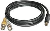 Kramer C-SM/2BM - Videokabel - S-Video - 4-poliger mini-DIN (M) bis BNC x 2 (M) - 30 cm - doppelt abgeschirmtes Koaxialkabel - dunkelgrau mit weißen Buchstaben