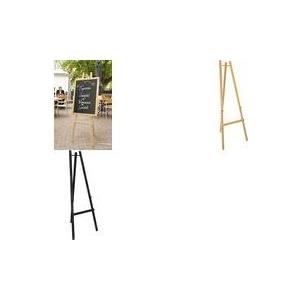 Securit Staffelei EASEL, verstellbar, buche witterungsbeständig, geeignet für Kreidetafeln breiter als - 1 Stück (EZL-B-165)